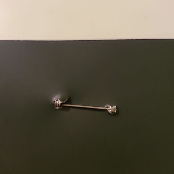 Vintage Rhinestone Chain Brooche - Picture 4 of 5